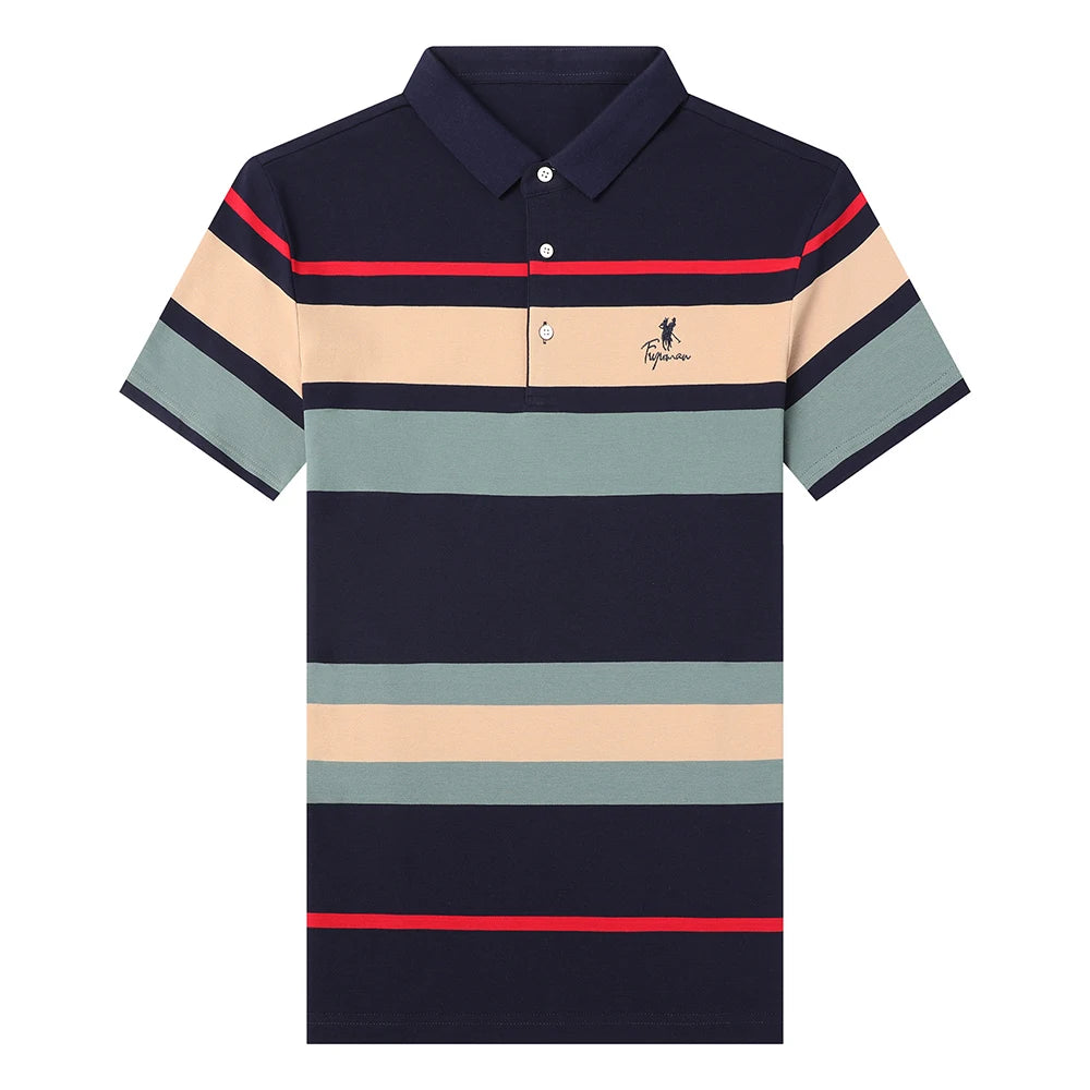 Top Grade New Summer Brand Striped Embroidery Mens Designer Polo Shirts With Short Sleeve Casual Tops Fashions Men Clothing 2022