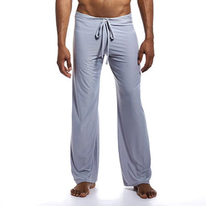 Sleep Bottoms Men&#39;s casual trousers soft comfortable Men&#39;s Sleep Bottoms Homewear XL pants pajama Lacing loose Lounge clothing