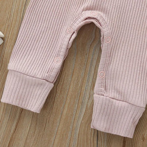 Summer Unisex Newborn Baby Clothes Solid Color Baby Rompers Cotton Long Sleeve Toddler Romper Infant Clothing 3-18 Months