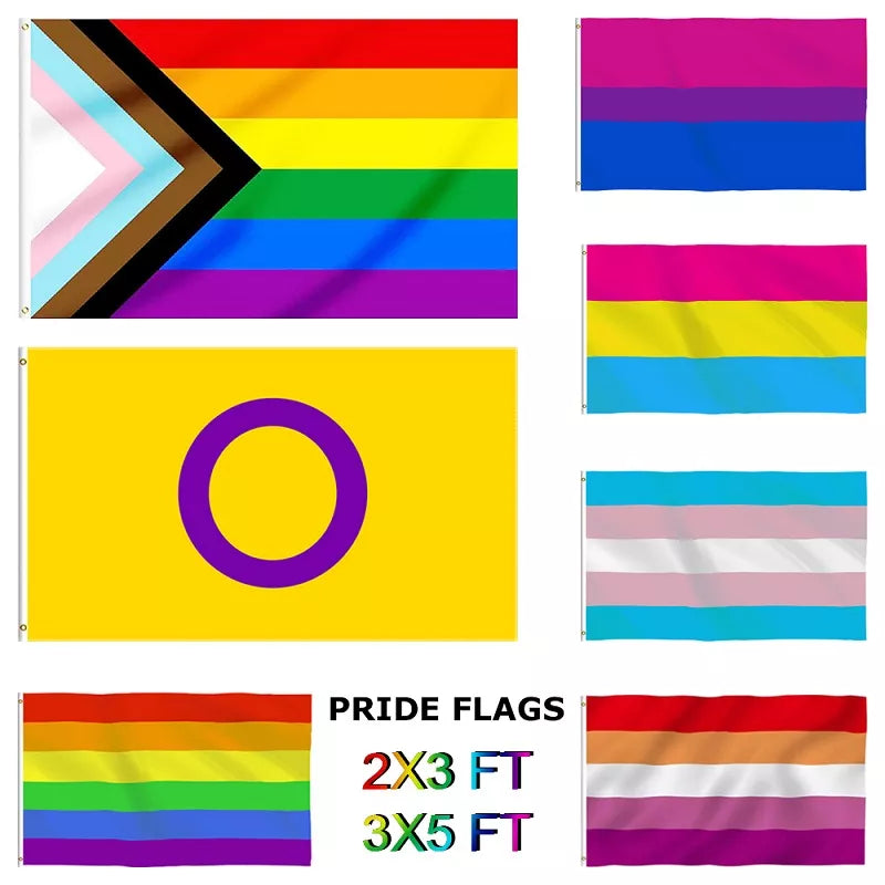 Pride Flag LBGT Accessories Gay Rainbow Bisexual Lesbian Pansexual LGTB LGBTQ Bandera Asexual Trans Flags