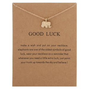 With Card Alloy Key Star Infinity Love Horse Drop Gold-color Shorts Clavicle Chains Fashion Necklaces & Pendants Wholesale