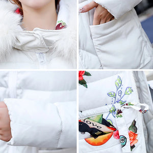 Both Two Sides Can Be Wore 2019 Women Winter Jacket New Arrival With Fur Hooded Long Coat Cotton Padded Warm Parka Womens Parkas