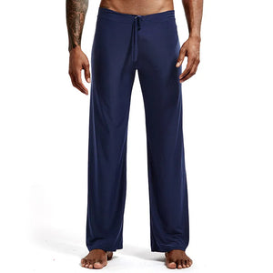 Sleep Bottoms Men&#39;s casual trousers soft comfortable Men&#39;s Sleep Bottoms Homewear XL pants pajama Lacing loose Lounge clothing