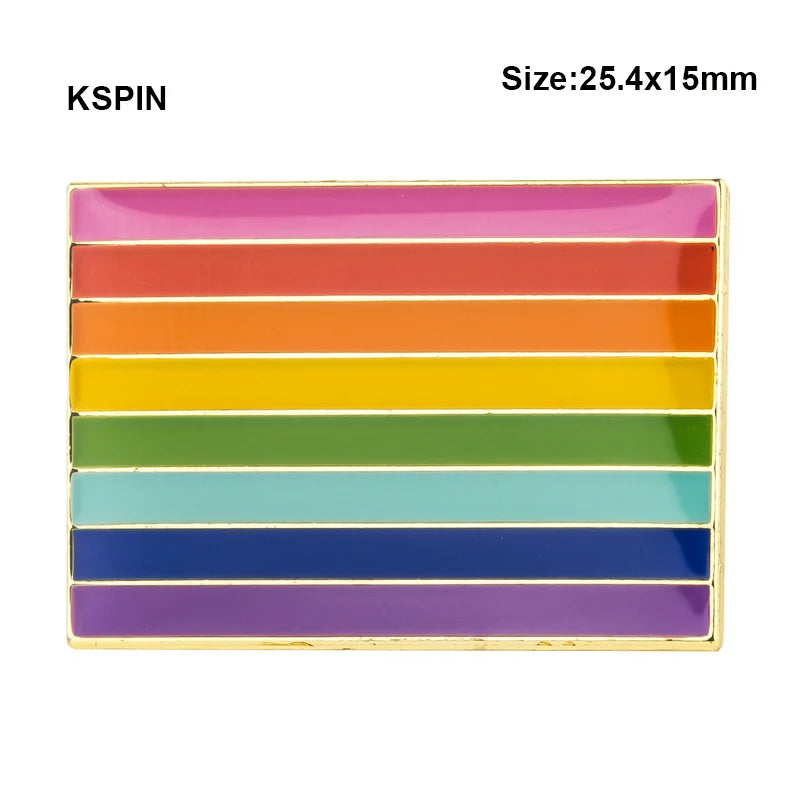 LGBT Rainbow homosexual Lipstick Kiss lip Lesbian Pride Flag Pride heart shaped flag lapel pin badge pin  Brooch Icons XY0633