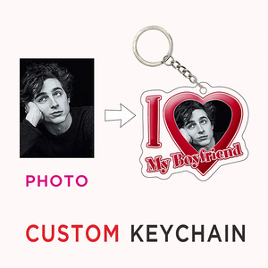 Custom I Love My Boyfriend Girlfriend Heart Keychain for Women Accessories Bf Gf Key Chain Ring Keychains Jewelry Couple Gift