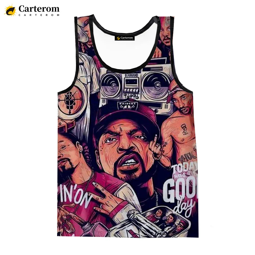 2023 Rapper B.I.G Biggie 3D Printed Tank Tops Men Women Summer Casual Sleeveless Shirts Hip Hop Streetwear Oversized Tops Tees