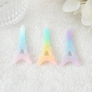 30pcs Mixed  Resin Eiffel Tower  Cabochons Flatback Crafts  for Jewelry Diy Making