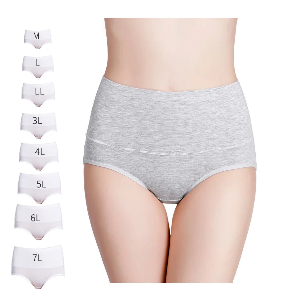 XL-7XL Size Women 'S High Waist Belly Shaping Panties RC Cotton Modal Cotton Large Size Plus Sizes