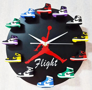 Creative Basketball Shoes Wall Clocks 3D