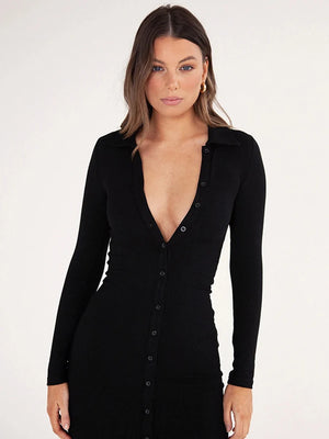WannaThis Long Sleeve Party Dress