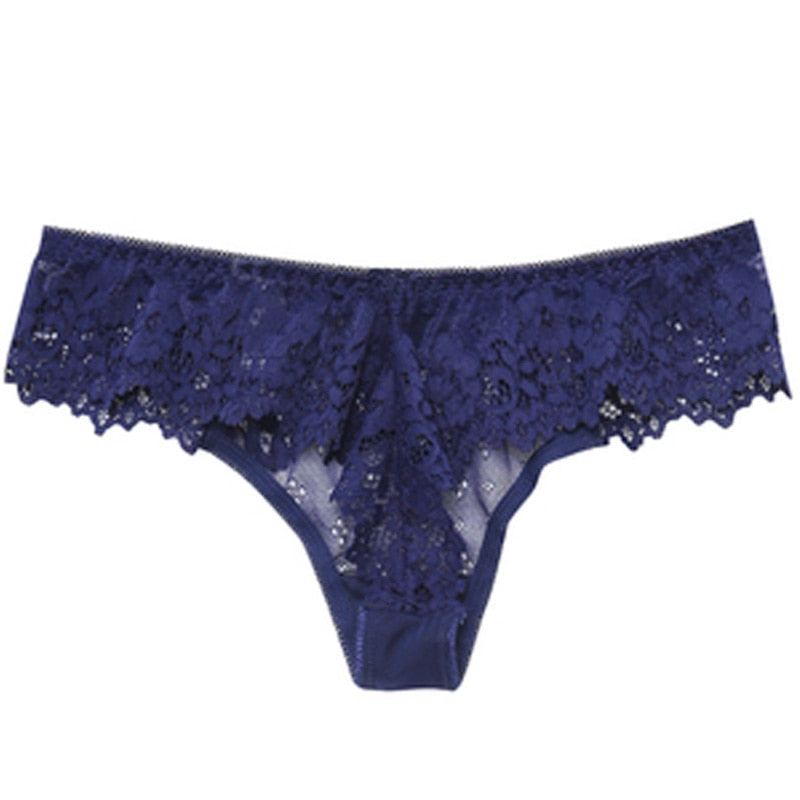 Embroidery Transparent Lace Underwear
