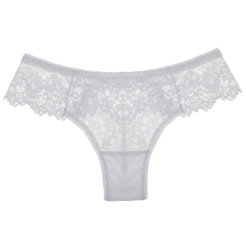 Embroidery Transparent Lace Underwear